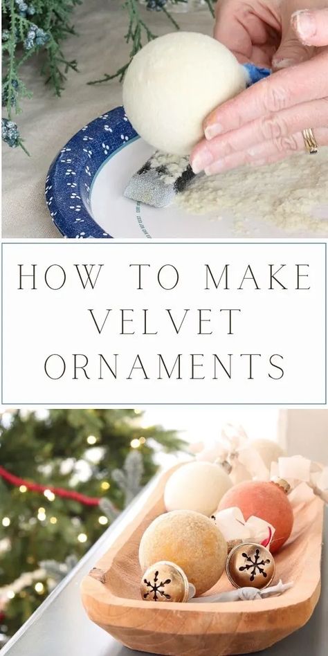 Explore the joy of crafting with our DIY velvet Christmas ornaments guide. Create unique handmade velvet decorations that elevate your holiday decor. Discover easy velvet ornament projects and follow our tutorial for festive and creative velvet holiday DIY. Find inspiration for velvet ornament design and add a personal touch to your festivities with our tips and techniques. Velvet Christmas Ornaments, Velvet Diy, Velvet Ornaments, Christmas Ball Ornaments Diy, Diy Christmas Ball, Clear Christmas Ornaments, Christmas Trimmings, Easy Christmas Ornaments, Velvet Christmas