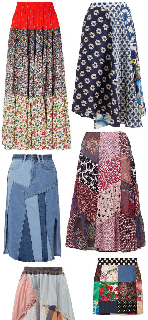 Recycle Fabric Ideas, Scrap Fabric Clothing Ideas, Patchwork Clothing Scrap Fabric, Diy Skirt Ideas, Sewing Ideas With Scraps, Scrap Fabric Crafts Sewing Patterns, How To Make A Patchwork Skirt, Patchwork How To, Scrap Skirt Diy