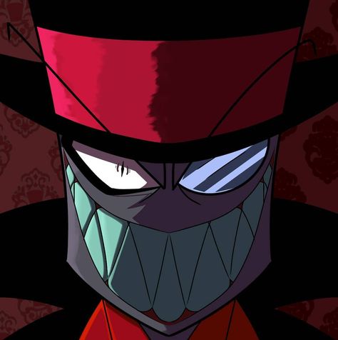 Black Hat Villainous, Villainous Fanart, Hat Organization, Alastor Hazbin Hotel, Handsome Man, Black Hat, Animation Film, Cartoon Network, Your Eyes