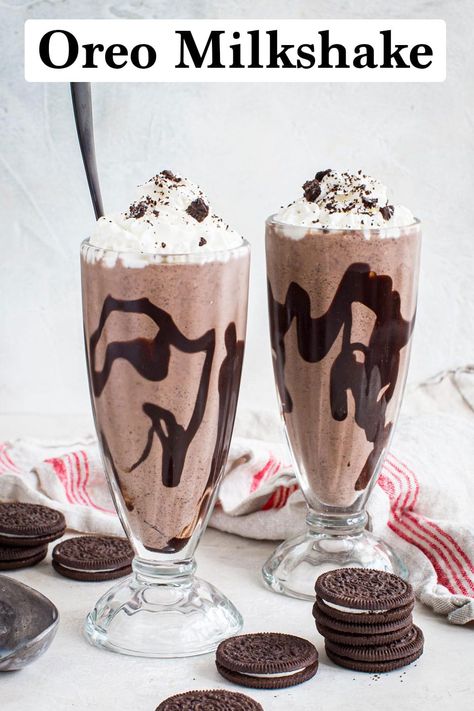 Oreo Milkshake Aesthetic, Milkshake Ideas, Oreo Recipe, Oreo Milkshake Recipe, Ice Blended, Ice Chocolate, Paris Bakery, Oreo Shake, Oreo Milkshake