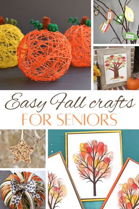 October Arts And Crafts For Seniors, Thanksgiving Craft Ideas For Elderly Nursing Homes, Senior Craft Ideas Assisted Living, Fall Crafts Senior Citizens, Senior Thanksgiving Crafts, Art For Alzheimers Craft Ideas, Seniors Arts And Crafts, October Craft Ideas For Seniors, Thanksgiving Activities For Nursing Home