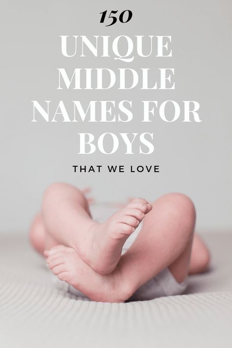 Boy Middle Names Unique, Middle Names For Boys, Baby Boy Middle Names, Baby Middle Names, Unique Middle Names, Cool Middle Names, Boy Middle Names, Reveal Party Games, Gender Reveal Party Games