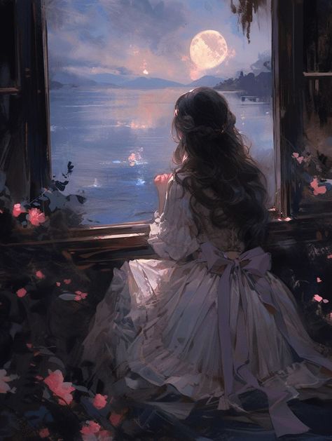 Dreamy Artwork, Girly Art Illustrations, Fairytale Art, Digital Art Anime, Romantic Art, Ethereal Art, Dreamy Art, Pretty Wallpapers Backgrounds, Cute Profile Pictures