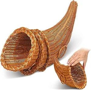 Thanksgiving Cornucopia Basket 13.78 Inch Horn of Plenty Table Decoration for Thanksgiving Cornucopia Centerpieces Fall Harvest Cornucopia Decor for Table Decorations Centerpieces (3 Pcs) Thanksgiving Cornucopia Centerpiece, Fall Table Decorations Centerpieces, Simple Thanksgiving Table Decor, Cornucopia Centerpiece, Thanksgiving Table Centerpieces, Cornucopia Basket, Thanksgiving Cornucopia, Fall Party Decorations, Thanksgiving Entertaining