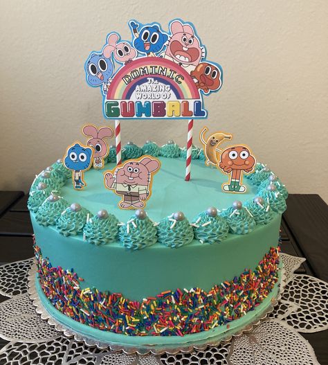 Gumball Party Decorations, The Amazing World Of Gumball Birthday Party Ideas, Cartoon Network Party Decorations, The Amazing World Of Gumball Party, Amazing World Of Gumball Birthday Party, Gumball Birthday Party Ideas, The Amazing World Of Gumball Birthday, Gumball Birthday Cake, Gumball Party Ideas