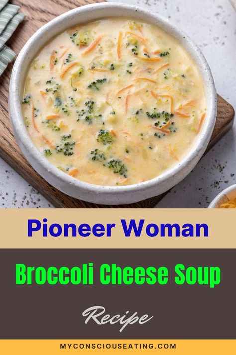 Broccoli cheese soup in a serving bowl Broccoli Cheddar Soup Pioneer Woman, Homemade Broccoli And Cheese Soup, Beer Cheese Soup Pioneer Woman, Olive Garden Broccoli Cheese Soup, Copycat Mcalisters Broccoli Cheddar Soup, Broccoli Cheese Soup Pioneer Woman, Brocolli Cheese Soup Recipe, Cauliflower Parmesan Soup, Quick Soups To Make