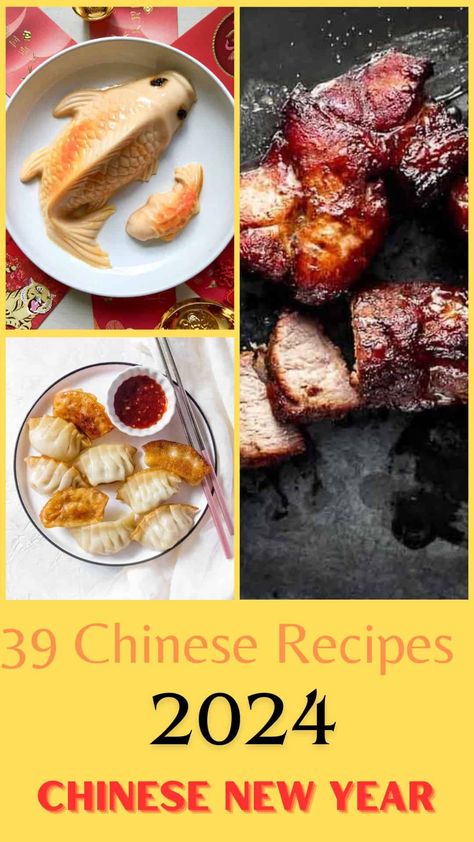 Chinese New Year Food Ideas, Gluten Free Chinese New Year Recipes, Chinese New Year Recipes Easy, Chinese New Year Dishes Easy, Chinese New Year Food 2024, Chinese New Year Food Recipes, Traditional Chinese New Year Dishes, Chinese New Year Vegetarian Recipes, Easy Authentic Chinese Recipes