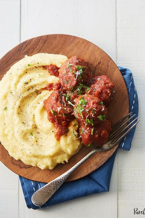 What to Cook Every Night This Week (March 4 – 10) #purewow #recipe #cooking #food #easy #dinner Meatballs And Polenta, Easy Fall Dinners, Polenta Recipes, Cold Weather Food, Fall Dinner Recipes, Cheap Dinners, Fall Dinner, Cereal Recipes, Meatball Recipes