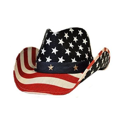 0 American Flag Hat, Patriotic Fashion, Flag Hat, Western Hat, Vintage American Flag, Patriotic Outfit, Flag Patches, Western Hats, Outfits With Hats