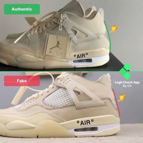 Nike Jordan Retro 4, Air Jordan 4 Off White, Air Jordan 4 Outfit, Jordan 4 Outfit, Jordan 4 Off White, Real Jordans, 4s Outfit, Styling Jordans, Legit Check