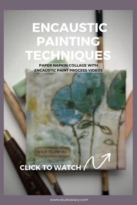 Abstract Encaustic Painting, Encaustic Wax Art Ideas, Encaustic Collage Art, Encaustic Art Techniques Video Tutorials, Faux Encaustic, Encaustic Painting Tutorial, Encaustic Art Tutorials, Encaustic Painting Techniques, Encaustic Art Techniques