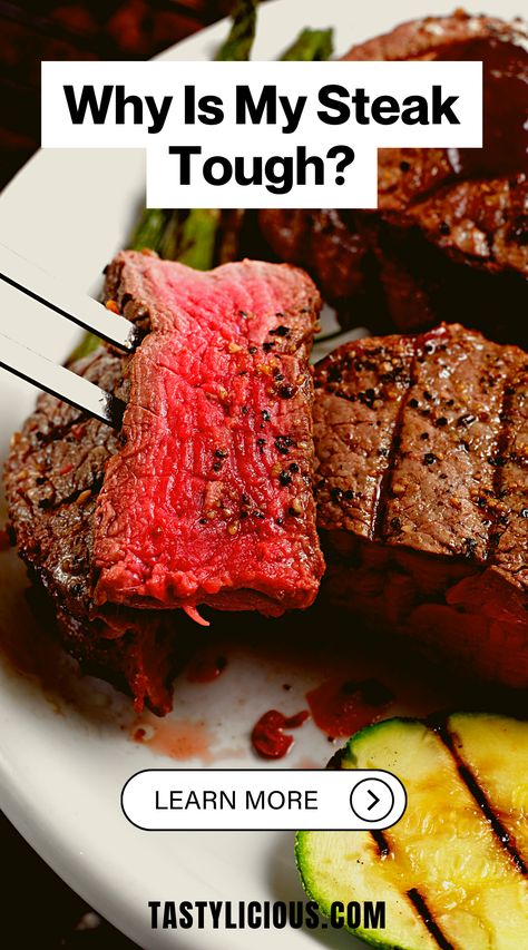 why is my steak tough and chewy | why is my medium rare steak tough | steak tough and chewy | my steak is tough what can i do | why is my ribeye steak tough | keto dinner recipes | healthy lunch ideas | dinner ideas | breakfast ideas | easy healthy dinner recipes How To Cook Tough Steak, How To Cook A 2 Inch Thick Steak, Tough Steak Recipes, Ribeye Steak Dinner Ideas, Sandwiches Board, Sizzle Steak, Breakfast Ideas Easy Healthy, Expensive Steak, Ways To Cook Steak