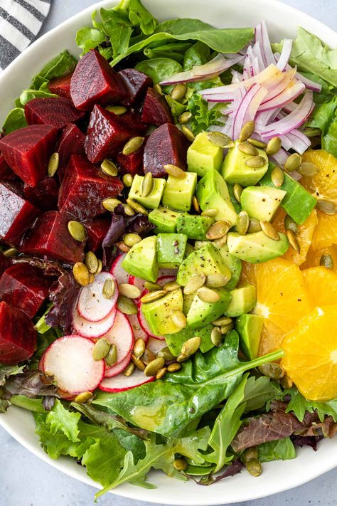 Orange And Beetroot Salad, Salad Beetroot Recipes, Raw Beetroot Salad Recipes, Spinach And Beet Salad Recipes, Roasted Beets Recipe Salad, Beetroot Salad Recipes Healthy, Radish Recipes Salad, Beetroot Salad Recipes, Salads With Fruit