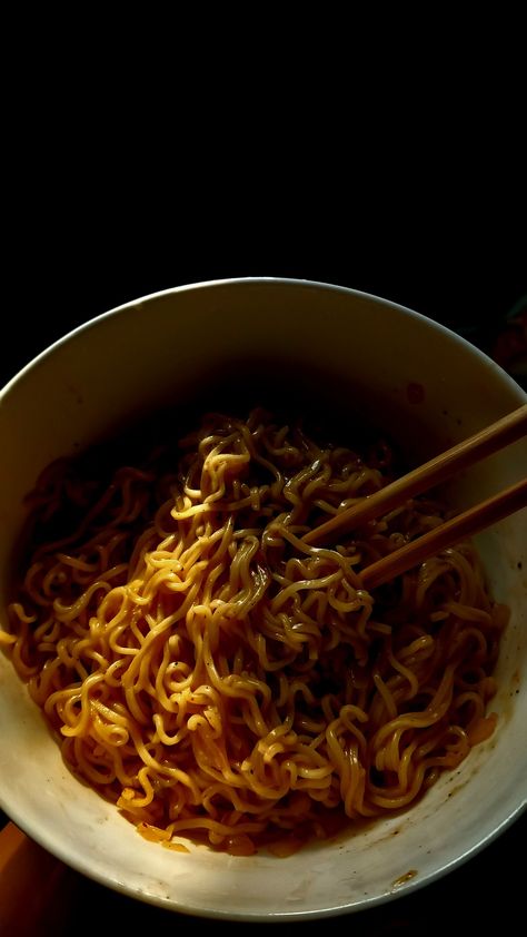 my comfort food #ramen #noodles #spicynoodles Pot Noodle Aesthetic, Ramen Aesthetic Wallpaper, Food Noodles Aesthetic, Instant Noodles Aesthetic, Noodles Pic, Ramen Noodles Aesthetic, Noodles Wallpaper, Ramen Aesthetics, Roman Noodles