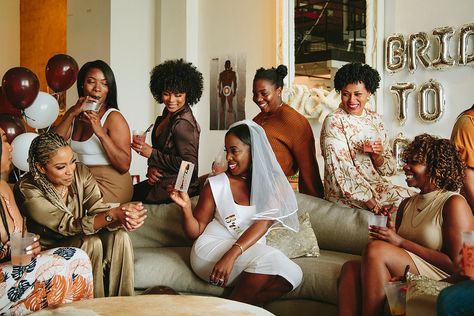 Melanin Bridal Shower Ideas, Black Women Bachelorette Party, Bachelorette Party Themes Black Women, Bachelorette Party Ideas Black Women, Bridal Shower Black Women, Bachelorette Party Black Women, Melanin Party Ideas, Bachelorette Party Dress Code, Melanin Party