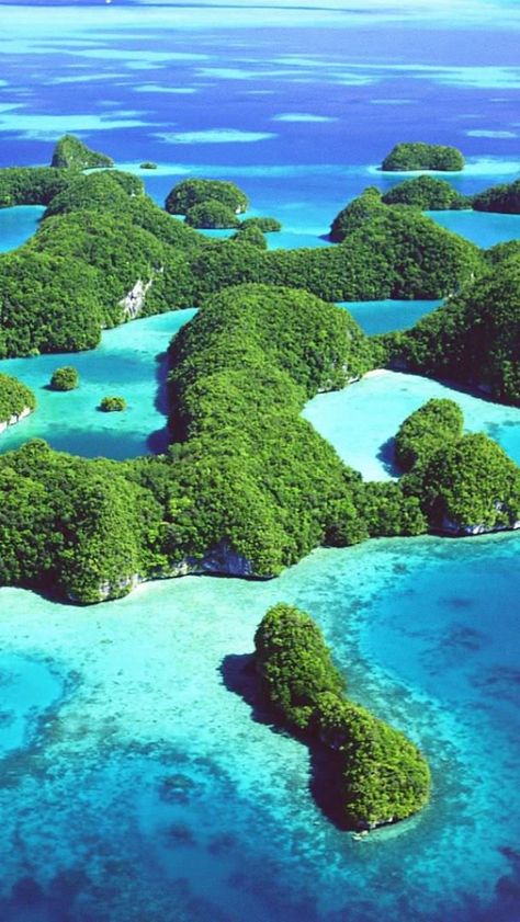 Download free HD wallpaper from above link! #Geography #MicronesiaWallpaper #Micronesia4kWallpaper Rock Island, Palau, Tropical Islands, Natural Environment, Tahiti, Places Around The World, Amazing Nature, Vacation Spots, Ocean View