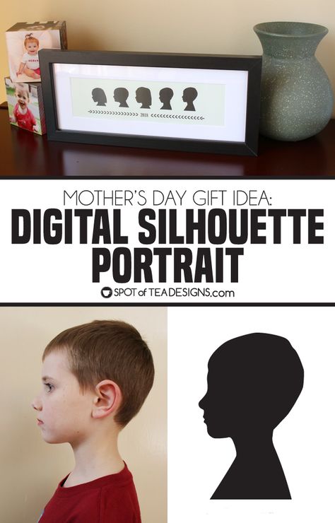 Diy Vinyl Projects, Surprise Ideas, Diy Mother's Day Crafts, Silhouette Gifts, Kids Silhouette, Volunteer Gifts, Silhouette Diy, Tea Design, Mothers Day Crafts For Kids