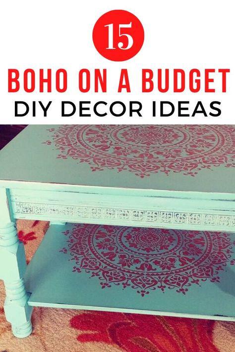 Cheap Boho Decor Ideas, Living Room Decor Diy, Boho Chic Bedroom Decor, Easy Home Decor Ideas, Boho Decor Ideas, Boho Floor Pillows, Hippie Crafts, Cheap Boho, Bohemian Diy