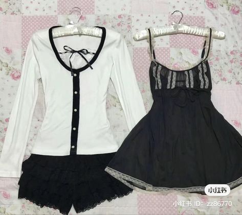 Coquette Fits, Dollcore Outfits, Himekaji Outfits, Horror Protagonist, J Fashion, Gothic Lolita, Dream Clothes, Outfit Inspirationen, Diy Clothes