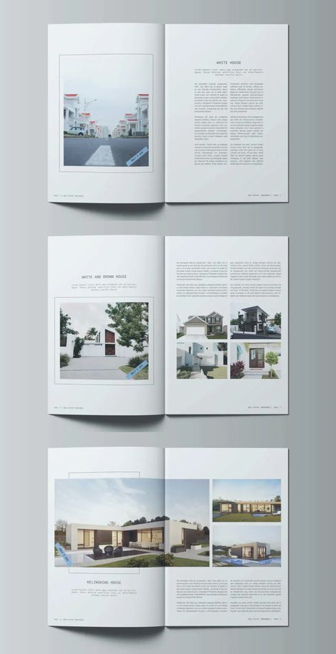 Real Estate Catalogue, Real Estate Brochure Design, Product Graphic Design, Graphic Design Portfolios, Catalogue Template, Architecture Brochures, Real Estate Brochure, Cv Inspiration, Magazine Layout Inspiration