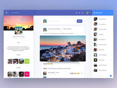 Hello Dribbblers!  Here's a quick facebook redesign I made this week-end, just for fun.  Hope you like it! Profile Page Design, Cool Profile, Profile Website, Card Ui, Web Designers, Ui Design Inspiration, Facebook Profile, Ux Web Design, Profile Page