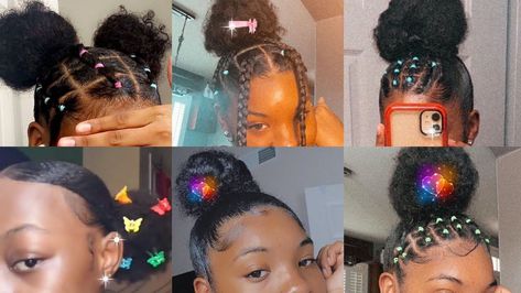 Hairstyles For 4c Hair, 4c Natural Hairstyles Short, Kids Puff, Cabello Afro Natural, Banana Hair Clips, Hair Puff, Banana For Hair, Quick Natural Hair Styles, Cute Curly Hairstyles