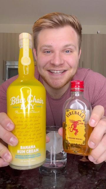 Timthetank on Instagram: "Banana cream rum + fireball tastes like a Cinnabon?" Banana Cream Rum Drinks Recipe, Bubble Bass Order, Banana Drinks Alcohol, Banana Rum Cream Drinks, Mixed Drinks With Fireball, Banana Rum Drinks, Fireball And Cream Soda, Fireball Cocktails, Fireball Drinks