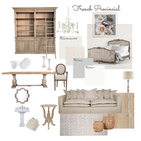 French Provincial Farmhouse Style, French Provincial Artwork, French Provincial Lounge Room, French Provincial Mood Board, Modern French Victorian Decor, Modern French Provincial Interior Design, Moody French Provincial Decor, French Country Mood Board, French Provincial Entryway