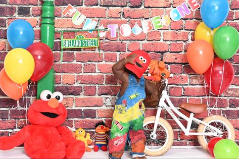 Sesame Street 
Elmo
1st Birthday Sesame Street Birthday Photo Shoot, Elmo Photo Shoot Ideas, Sesame Street Photo Shoot, Sesame Street Birthday Party Ideas Food, 1st Bday Shoot, Sesame Street Birthday Party Ideas Boy, Street Photo Shoot, Birthday Party Ideas Food, Sesame Street Birthday Party Ideas