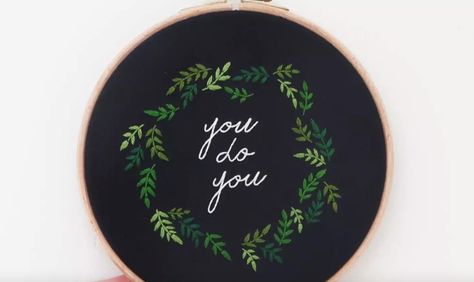 Embroidery On Black Fabric, Embroidery On Black, Weekend Crafts, Embroidery Sampler, New Skills, Easy Diy Art, Embroidery Fonts, Craft Time, Hand Lettered