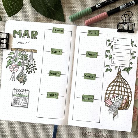 20+ March Bullet Journal Weekly Spreads For Inspiration – Dreamers and Planners Bullet Journal Week, March Bullet Journal, Bullet Journal 2020, Bullet Journal Ideas Templates, Bullet Journal Weekly, Bulletin Journal Ideas, Bullet Journal Weekly Spread, Bullet Planner, Bullet Journal Diy