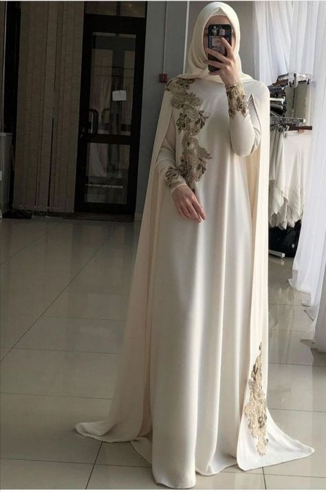 Bridal Abaya, Burqa Design, Arabic Abaya, Designer Abaya, Wedding Abaya, Bridal Hijab Styles, Fashion Abaya, Fesyen Islam, Islamic Fashion Dresses