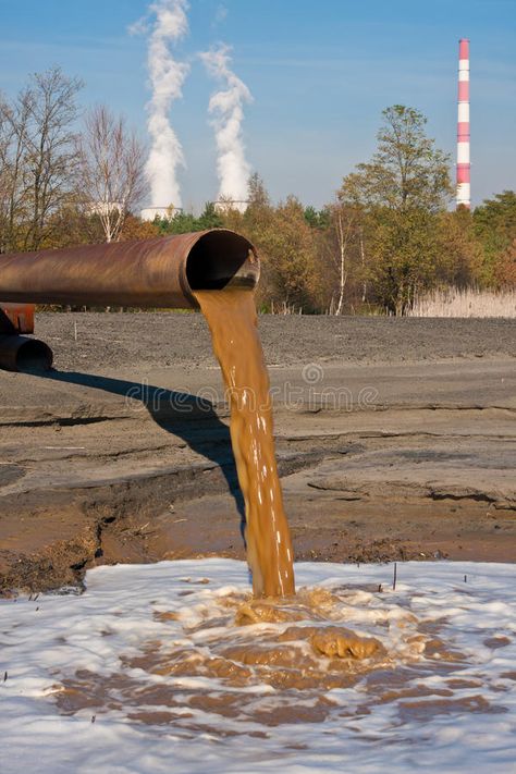 Polluted Water. Rusted pipe coming from power plant with polluted water , #AFF, #Rusted, #pipe, #Polluted, #Water, #coming #ad Pollution Pictures, Water Sustainability, Environment Quotes, Polluted Water, Marine Pollution, Kelp Forest, Water Energy, Water Pollution, Graphic Poster Art