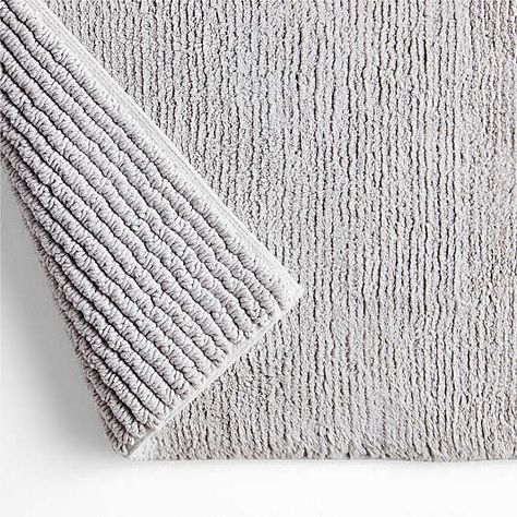 Bath Mats and Bathroom Rugs | Crate & Barrel Canada Modern Bath Mats, White Bath Rugs, Grey Bath Mat, Silver Bath, Grey Bath Towels, Bath Runner Rugs, Small Bath Mat, Modern Bath Mat, White Bath Mat