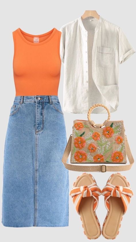 Summer Outfits For Autumn Palette, Casual Chic Summer Outfits Classy, Cute Modest Outfits Plus Size, Modest Looks For Summer, Summer 24 Outfit Ideas, Casual Summer Dress Outfit Ideas, Summer Work Outfits Office Casual 2024, Modest Summer Outfits 2024, Modesty Outfits Summer