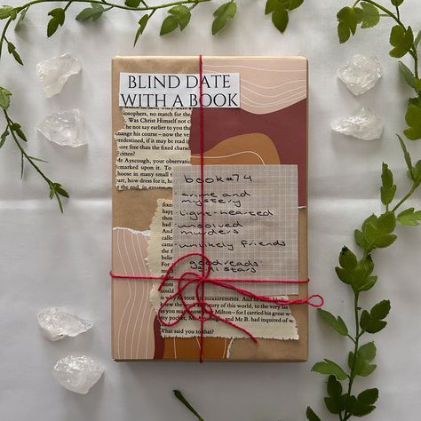 Blind Book Exchange, Book Blind Date Ideas, Mystery Book Gift, Book Exchange Ideas, How To Pack A Book Gift, Blind Book Date, Annotating Kit, Book Gifts Diy, Book Box Gift