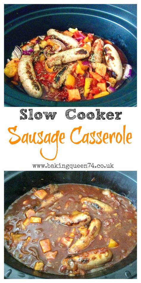 Sausage Casserole Slow Cooker, Slow Cooker Recipes Family, Sausage Casserole Recipes, Slow Cooker Sausage, Slow Cooker Casserole, Sausage Casserole, Slow Cooked Meals, Kids Cooking, Slow Cooker Dinner