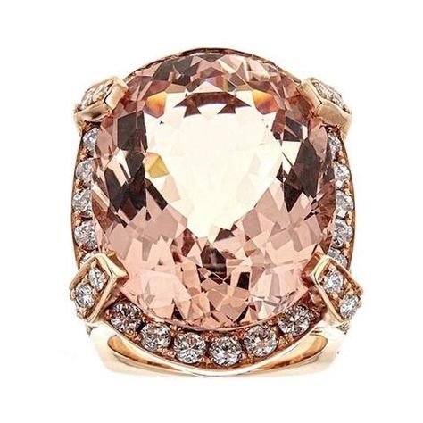 1stdibs Diamond, Morganite 18K Gold 18 Karat Rose Ring Rose Gold Lace, Morganite Diamond Ring, Rose Gold Morganite Ring, Adorable Style, Ring Rosegold, Rose Gold Morganite, Lace Ring, Morganite Diamond, Fantasy Closet