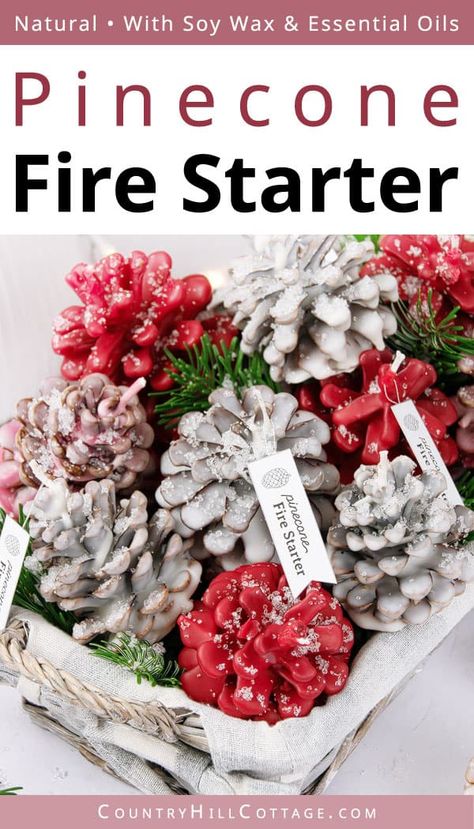 Pinecone Firestarters, Farmstand Ideas, Pine Cone Fire Starters, Firestarters Diy, Cone Ideas, Homemade Fire Starters, Pinecone Fire Starters, Fire Starters Diy, Craft Shack