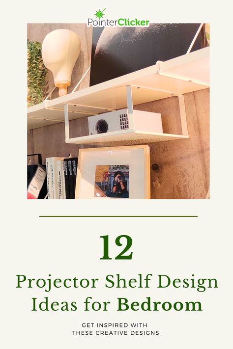 Experience the magic of movie nights right in your bedroom with our '12 Projector Shelf Design Ideas'. Discover how a projector setup in your bedroom can be simple, yet modern, with shelves that seamlessly blend with your decor. From floating shelves to innovative projector mounts, these ideas will redefine your bedroom aesthetics. Make every night a movie night with these projector shelf ideas that are not only practical but also add a touch of elegance to your bedroom decor. Projector Setup Ideas Bedroom, Projector Shelf Ideas, Projector Shelf, Shelf Design Ideas, Projector In Bedroom, Projector Setup, Projector Mount, Projector Mounts, Floating Shelves Bedroom