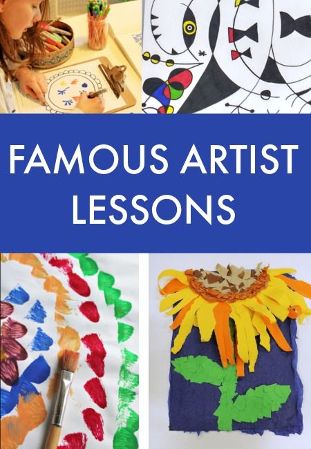 Famous artist lessons for children - NurtureStore Sunflower Art Project, Famous Artists For Kids, Art Handouts, Art History Lessons, Haring Art, Art Criticism, French Kids, Artist Project, Art Lessons For Kids