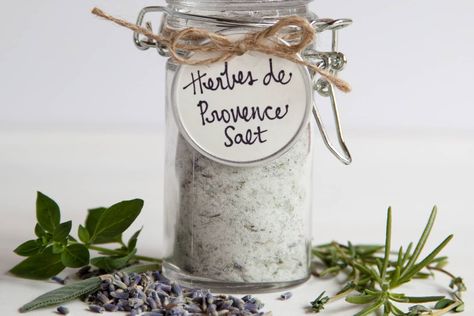 This Herbes de Provence Salt uses a combination of fresh and dried herbs that are typically found in southern France. Like many of the seasoning blends of the same name, I’ve also added lavender to the mix. Try it on fish, poultry, grilled meats, and in stews. A good pinch added to a homemade vinaigrette would make for an excellent dressing on salads and vegetables, too! Although this blend uses fresh herbs, it will keep quite well in the cupboard for several weeks — at least! Homemade Vinaigrette, Finishing Salt, Culinary Lavender, Flavored Salts, Seasoning Blends, No Salt Recipes, Herbs De Provence, Homemade Spices, Homemade Seasonings