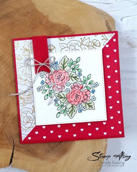 Stampin' Up! Most Adored dsp Stippling, On Wednesday, Stampin Up Cards, Valentines Cards, Valentine Gifts, Stampin Up, Around The World, Around The Worlds, Sketch