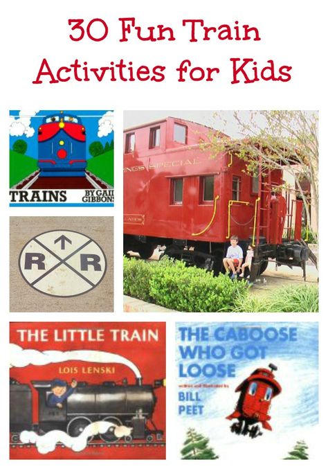 Train Activities, Books & Movies for Kids - lots of fun ways to learn about trains! Train Inquiry Kindergarten, Train Activities For Kids, Train Crafts, Movies For Kids, Transportation Unit, Thomas Train, Transportation Preschool, Train Theme, Train Book