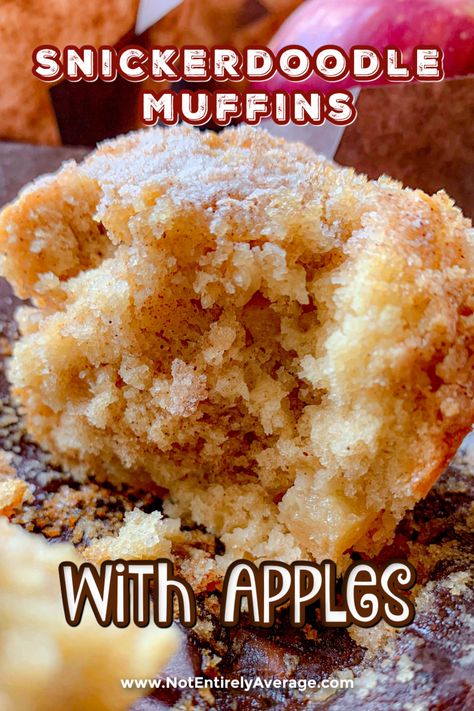 Snickerdoodle Muffins with Apples French Apple Muffins, Cake Flour Muffins, Apple Crisp Muffins Recipes, Apple Snickerdoodle Muffins, Zucchini Snickerdoodle Muffins, Mini Apple Muffins Easy, Homemade Apple Muffins, Apple Strudel Muffins Recipes, Apple Chocolate Chip Muffins