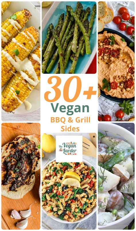 Ever needed a side dish that everyone can enjoy when grilling or BBQing? We have more than 30 fantastic vegan sides that are perfect for your outdoor cookout. From amazing salads, grilled veggies and even breads and dips! Your BBQ will be amazing! Grill Side Dishes, Vegan Barbeque, Barbeque Side Dishes, Bbq Spread, Vegan Grill, Vegan Cookout, Bbq Side Dish Recipes, Amazing Salads, Vegan Bbq Recipes