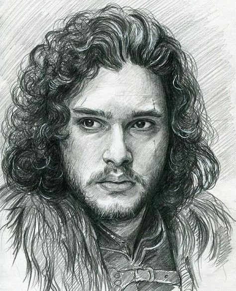 Jon Snow Sketching Face, Jon Snow Art, Game Of Thrones Drawings, Dessin Game Of Thrones, Pencils Drawings, Game Of Throne, Game Of Thrones Artwork, John Snow, Snow Art