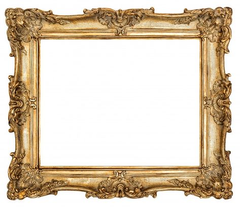 Gold Frame Gallery Wall, 데이비드 호크니, معرض فني, Molduras Vintage, Frame Props, Gold Photo Frames, Collage Journal, Ornate Picture Frames, Baroque Frames