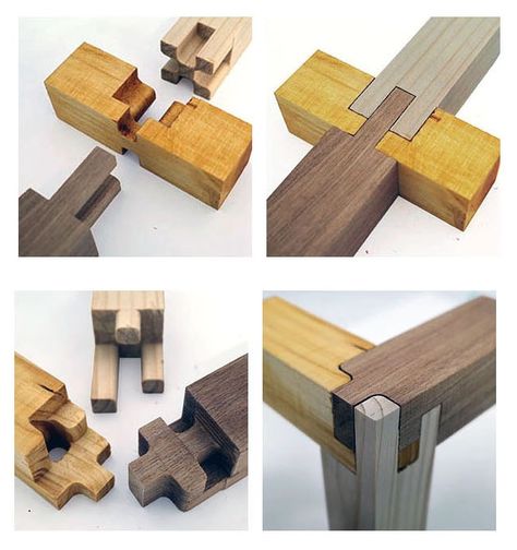 Wood Joinery Detail, Japanese Wood Joints, Wood Joining, Carpentry And Joinery, Japanese Joinery, Japanese Woodworking, Joinery Details, Woodworking Joinery, Wood Joints