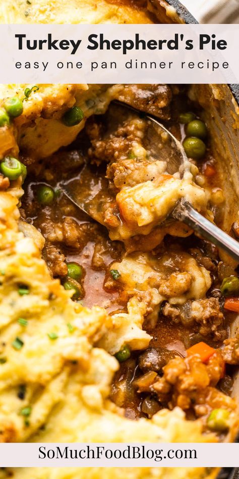 Ground Turkey Comfort Food Recipes, Shepards Pie Ground Turkey, Turkey Shepards Pie With Stuffing, High Protein Shepherds Pie, Ground Turkey Cottage Pie, Turkey Shepherds Pie Recipe Leftover, Shepards Pie Recipe Turkey, Ground Turkey Shepards Pie Recipe, Ground Turkey Leftover Recipes